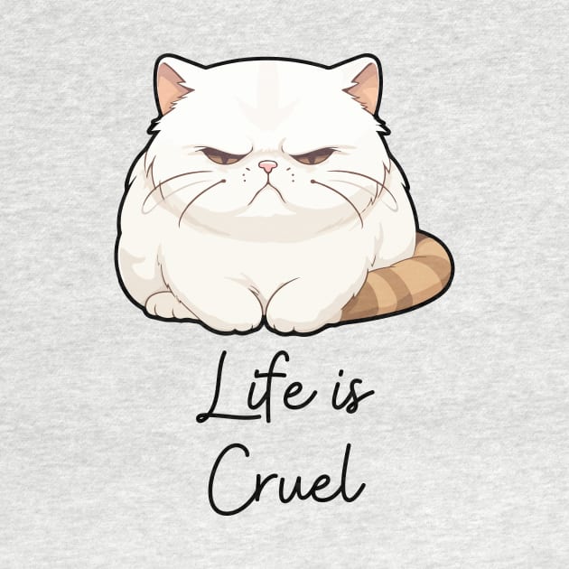 Angry Cat Life is Cruel by TammyWinandArt